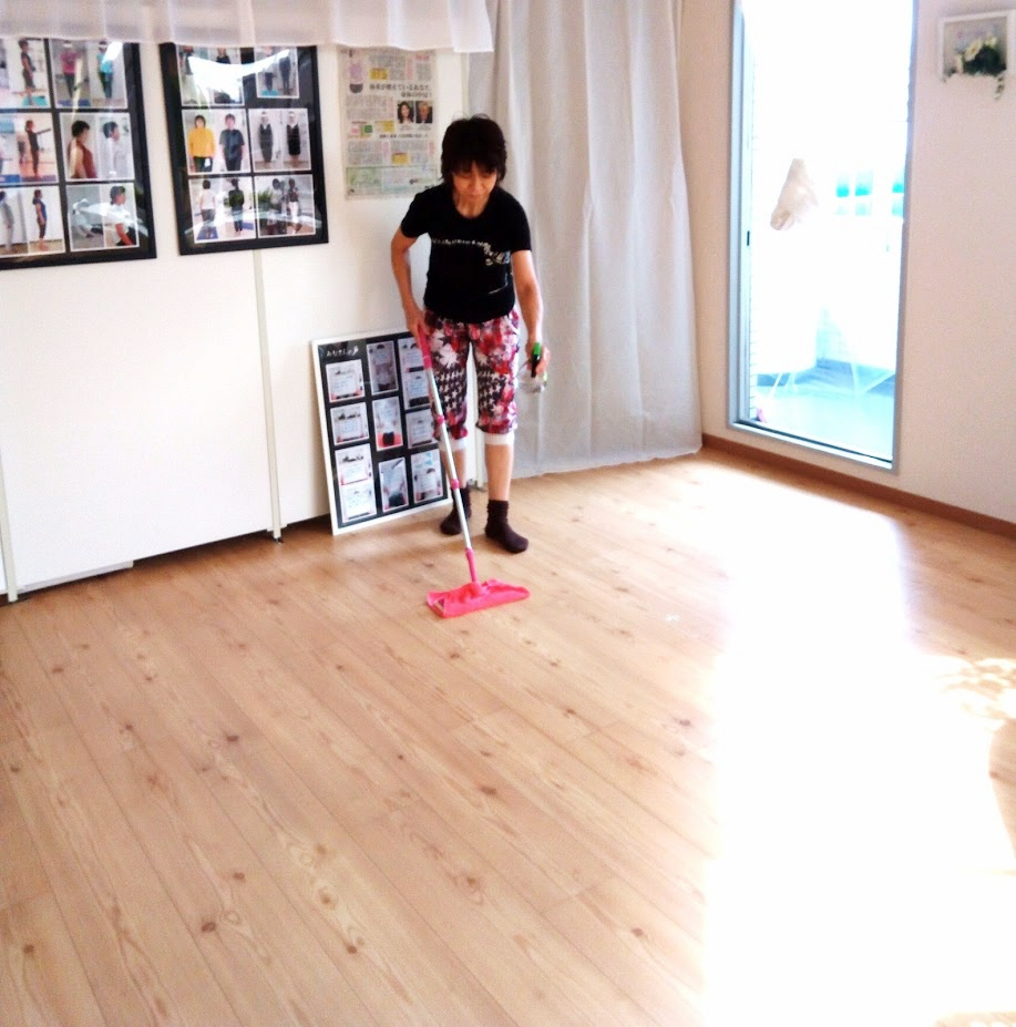 レッスン後除菌